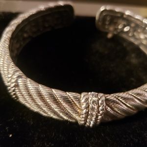 Judith Ripka Sterling Silver Cuff Bracelet